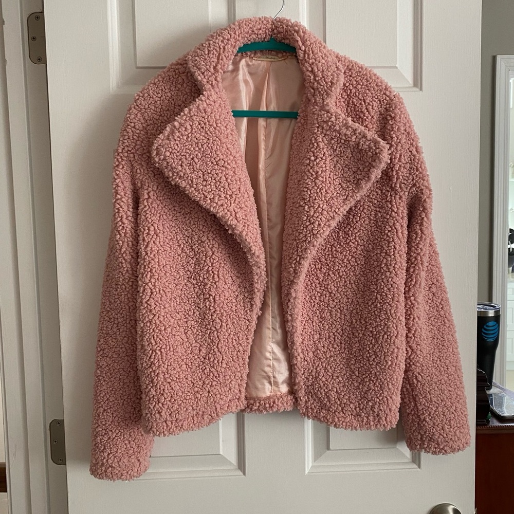 SOLD - Pink Boucle Jacket